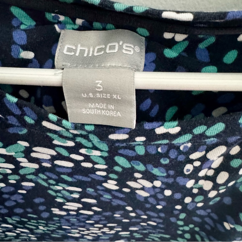 Chico's Multicolor Patterned Top - Picture 2 of 3